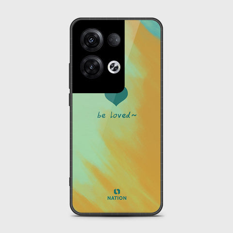 Oppo Reno 8 Pro Cover- Onation Heart Series - HQ Ultra Shine Premium Infinity Glass Soft Silicon Borders Case