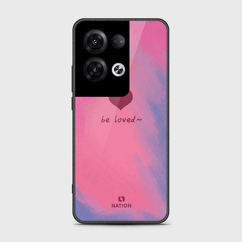 Oppo Reno 8 Pro Cover- Onation Heart Series - HQ Ultra Shine Premium Infinity Glass Soft Silicon Borders Case