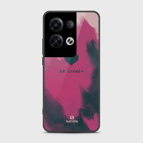 Oppo Reno 8 Pro Cover- Onation Heart Series - HQ Ultra Shine Premium Infinity Glass Soft Silicon Borders Case