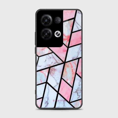 Oppo Reno 8 Pro Cover- O'Nation Shades of Marble Series - HQ Ultra Shine Premium Infinity Glass Soft Silicon Borders Case