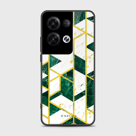 Oppo Reno 8 Pro Cover- O'Nation Shades of Marble Series - HQ Ultra Shine Premium Infinity Glass Soft Silicon Borders Case