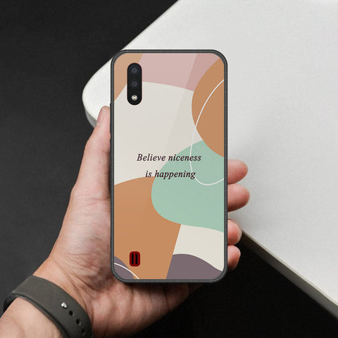 Samsung Galaxy A01 - Happy Series - HQ Premium Shine Durable Shatterproof Case