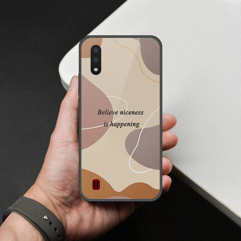 Samsung Galaxy A01 - Happy Series - HQ Premium Shine Durable Shatterproof Case