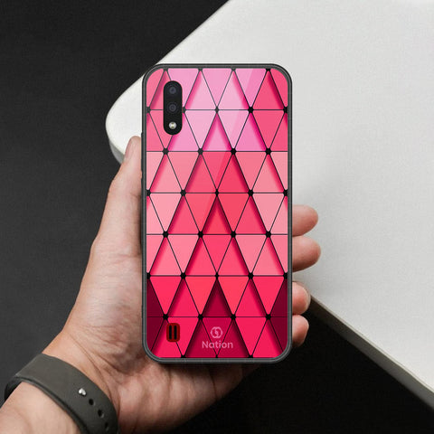 Samsung Galaxy A01 - Onation Pyramid Series - HQ Premium Shine Durable Shatterproof Case