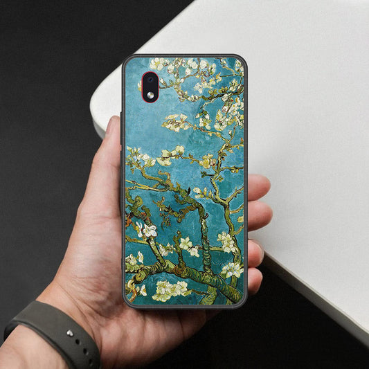 Samsung Galaxy A01 Core - Floral Series 2 - HQ Premium Shine Durable Shatterproof Case