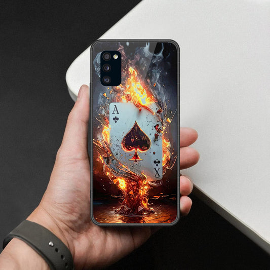 Samsung Galaxy A41 Cover - Ace of Fire Rising Star Design - HQ Premium Shine Durable Shatterproof Case