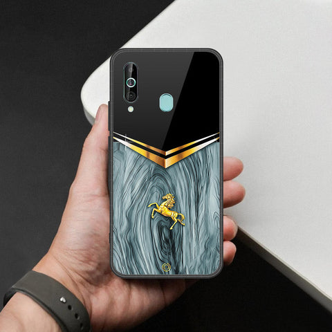 Samsung Galaxy A60 Cover - Majestic Royal V Design - HQ Premium Shine Durable Shatterproof Case