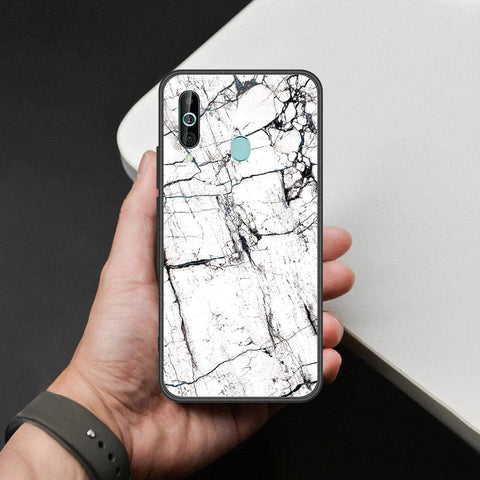 Samsung Galaxy A60 - White Marble Series 2 - HQ Premium Shine Durable Shatterproof Case