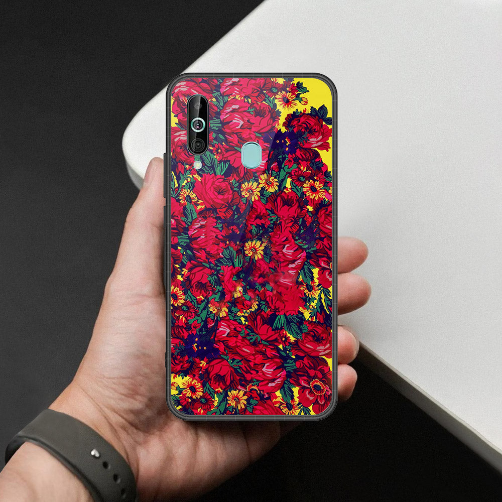 Samsung Galaxy A60 - Floral Series - HQ Premium Shine Durable Shatterproof Case