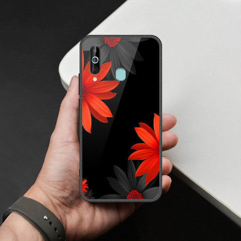 Samsung Galaxy A60 - Floral Series 2 - HQ Premium Shine Durable Shatterproof Case