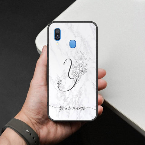 Samsung Galaxy A40 - Personalized Alphabet Series - HQ Premium Shine Durable Shatterproof Case