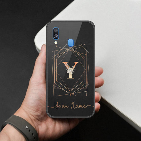 Samsung Galaxy A40 - Personalized Alphabet Series - HQ Premium Shine Durable Shatterproof Case