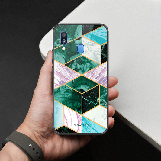 Samsung Galaxy A40 - O'Nation Shades of Marble Series - HQ Premium Shine Durable Shatterproof Case