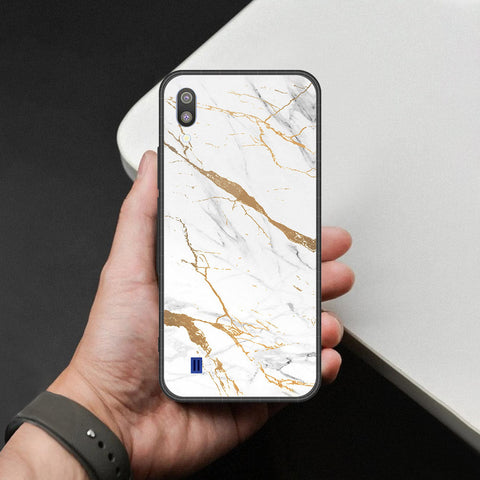 Samsung Galaxy M10 Cover - Mystic Marble Series - HQ Premium Shine Durable Shatterproof Case