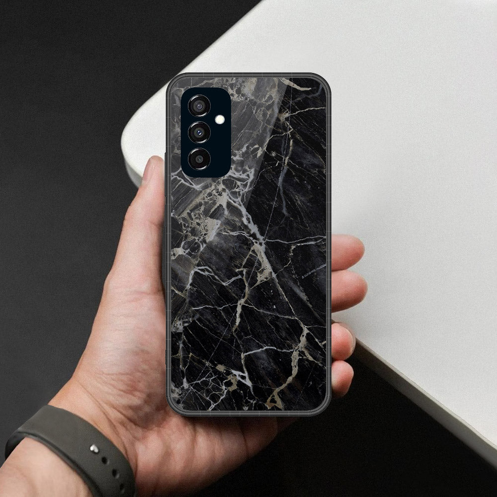 Samsung Galaxy F23 - Black Marble Series - HQ Premium Shine Durable Shatterproof Case