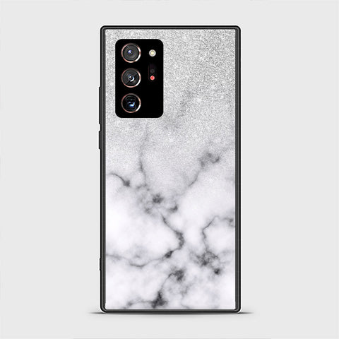 Samsung Galaxy Note 20 Ultra Cover- White Marble Series - HQ Premium Shine Durable Shatterproof Case