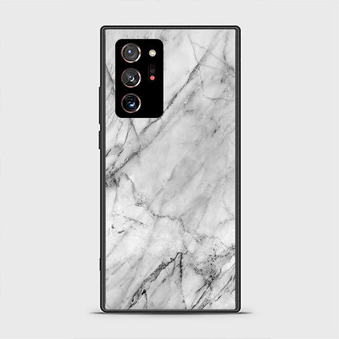 Samsung Galaxy Note 20 Ultra Cover- White Marble Series - HQ Premium Shine Durable Shatterproof Case