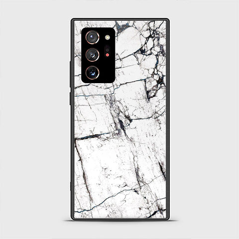 Samsung Galaxy Note 20 Ultra Cover- White Marble Series 2 - HQ Premium Shine Durable Shatterproof Case