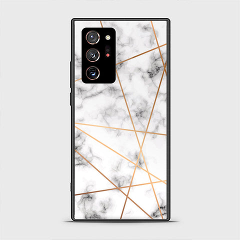 Samsung Galaxy Note 20 Ultra Cover- White Marble Series 2 - HQ Premium Shine Durable Shatterproof Case