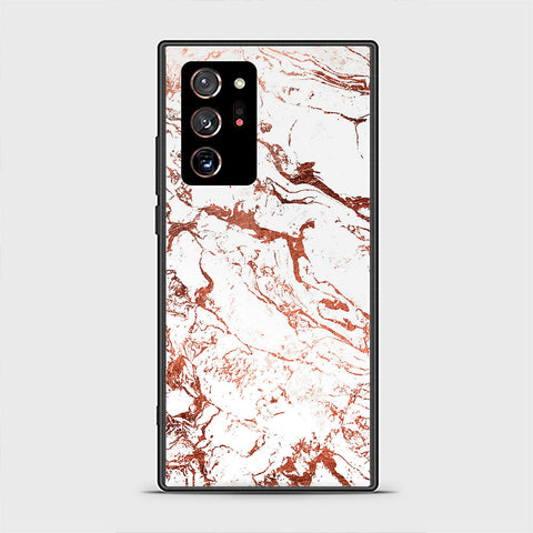 Samsung Galaxy Note 20 Ultra Cover- White Marble Series 2 - HQ Premium Shine Durable Shatterproof Case