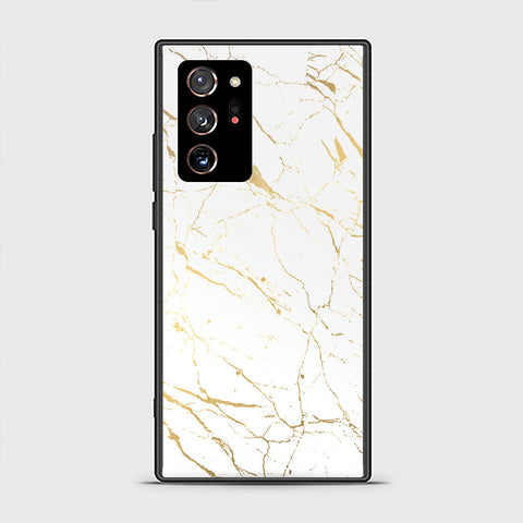 Samsung Galaxy Note 20 Ultra Cover- White Marble Series 2 - HQ Premium Shine Durable Shatterproof Case