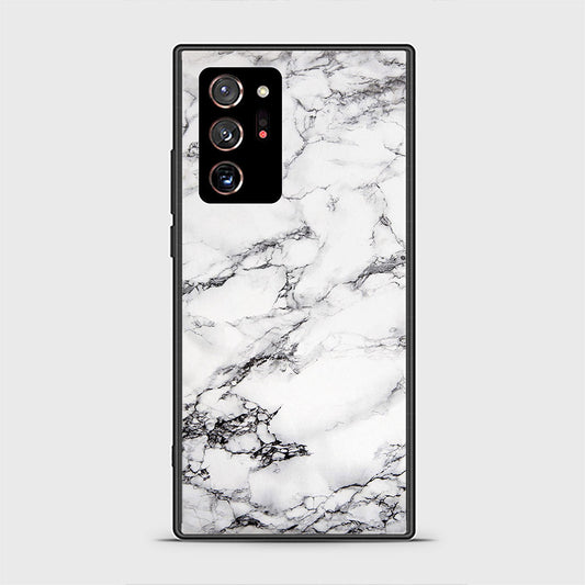 Samsung Galaxy Note 20 Ultra Cover- White Marble Series - HQ Premium Shine Durable Shatterproof Case