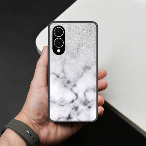 Samsung Galaxy S25 Edge Cover - White Marble Series - HQ Premium Shine Durable Shatterproof Case