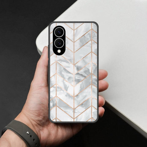 Samsung Galaxy S25 Edge Cover - White Marble Series 2 - HQ Premium Shine Durable Shatterproof Case