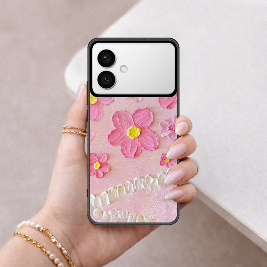 Samsung Galaxy S26 Edge Cover - Floral Series - Design 2 - Pink - HQ Premium Shine Durable Shatterproof Case