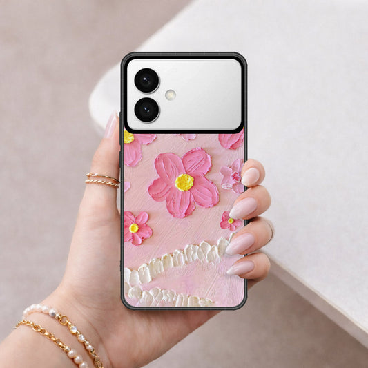 Samsung Galaxy S26 Edge Cover - Floral Series - Design 2 - Pink - HQ Premium Shine Durable Shatterproof Case