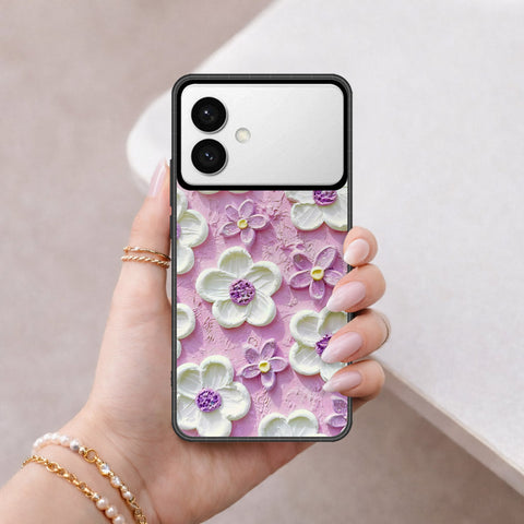 Samsung Galaxy S26 Edge Cover - Floral Series - Design 4 - Purple & White - HQ Premium Shine Durable Shatterproof Case