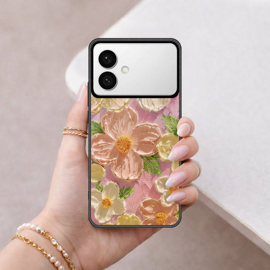 Samsung Galaxy S26 Edge Cover - Floral Series - Design 11 - White & Green - HQ Premium Shine Durable Shatterproof Case