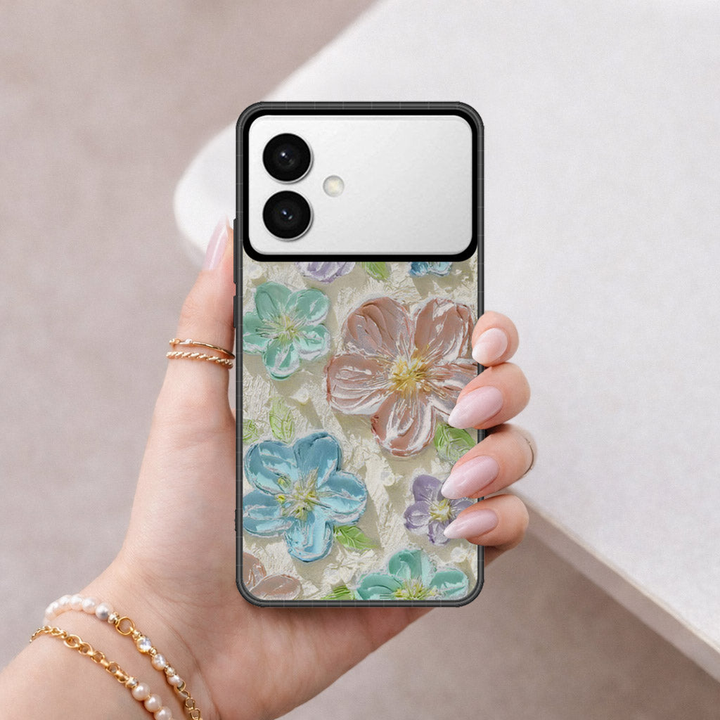 Samsung Galaxy S26 Edge Cover - Floral Series - Design 14 - Blue & Purple - HQ Premium Shine Durable Shatterproof Case