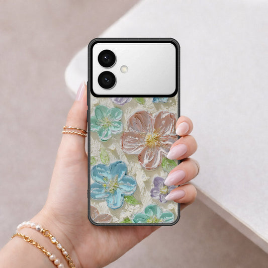 Samsung Galaxy S26 Edge Cover - Floral Series - Design 14 - Blue & Purple - HQ Premium Shine Durable Shatterproof Case