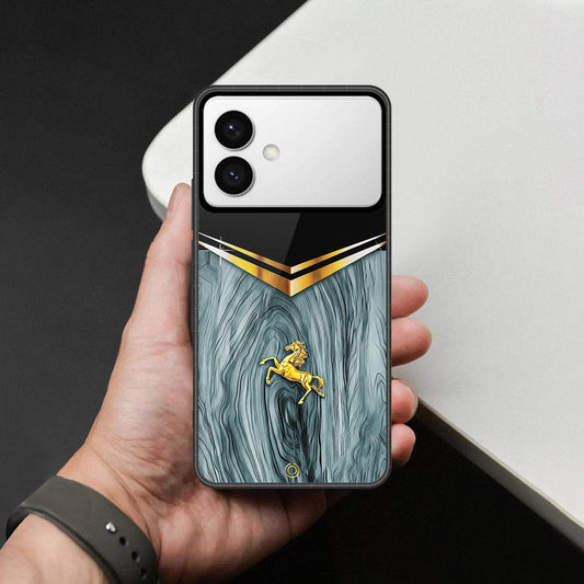 Samsung Galaxy S26 Edge Cover - Majestic Royal V Design - HQ Premium Shine Durable Shatterproof Case