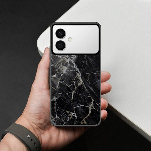 Samsung Galaxy S26 Edge Cover - Black Marble Series - HQ Premium Shine Durable Shatterproof Case