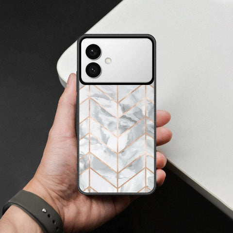 Samsung Galaxy S26 Edge Cover - White Marble Series 2 - HQ Premium Shine Durable Shatterproof Case