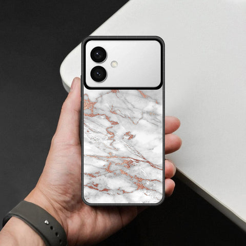 Samsung Galaxy S26 Edge Cover - White Marble Series 2 - HQ Premium Shine Durable Shatterproof Case