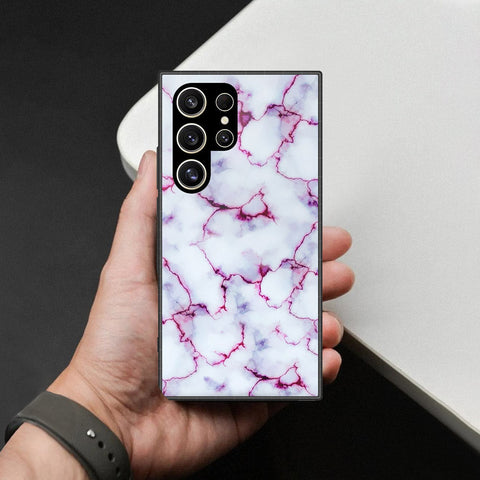 Samsung Galaxy S26 Ultra - White Marble Series - HQ Premium Shine Durable Shatterproof Case