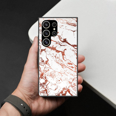 Samsung Galaxy S26 Ultra - White Marble Series 2 - HQ Premium Shine Durable Shatterproof Case