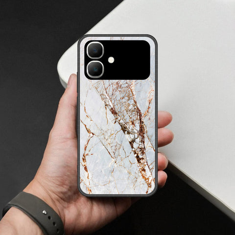 Infinix Smart 20 Cover - White Marble Series - HQ Premium Shine Durable Shatterproof Case