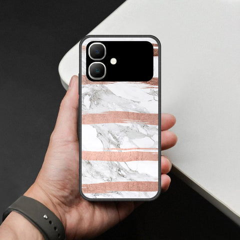 Infinix Smart 20 Cover - White Marble Series - HQ Premium Shine Durable Shatterproof Case