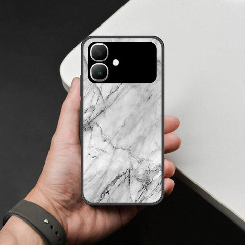 Infinix Smart 20 Cover - White Marble Series - HQ Premium Shine Durable Shatterproof Case