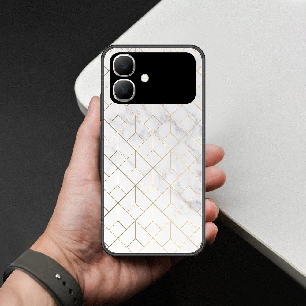 Infinix Smart 20 Cover - White Marble Series 2 - HQ Premium Shine Durable Shatterproof Case