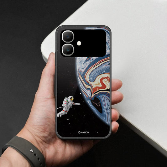 Infinix Smart 20 Cover - Cosmic Marble Astronaut Design - HQ Premium Shine Durable Shatterproof Case
