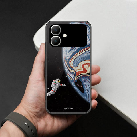 Infinix Smart 20 Cover - Cosmic Marble Astronaut Design - HQ Premium Shine Durable Shatterproof Case