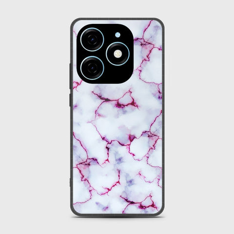 Tecno Pop 8 Cover - White Marble Series - HQ Premium Shine Durable Shatterproof Case