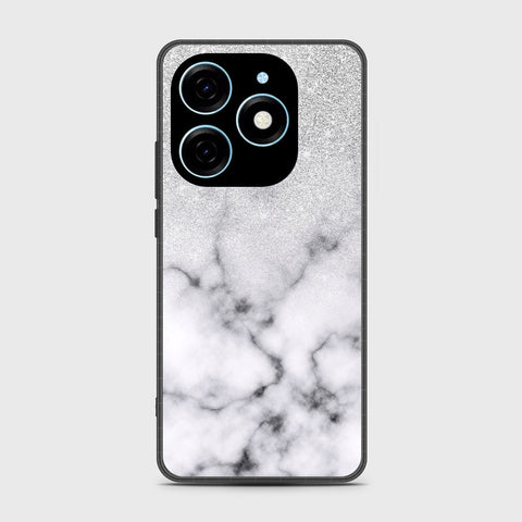 Tecno Pop 8 Cover - White Marble Series - HQ Premium Shine Durable Shatterproof Case