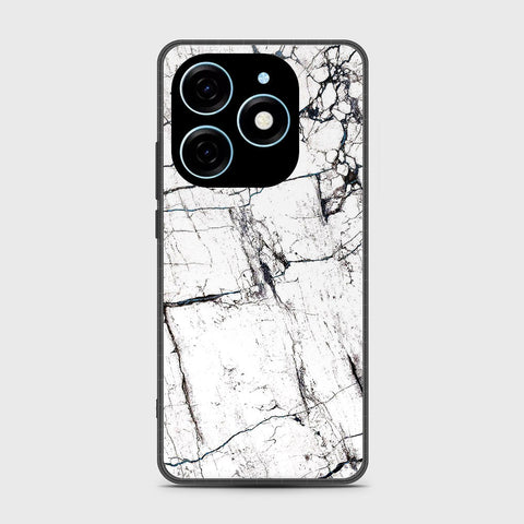 Tecno Pop 8 Cover - White Marble Series 2 - HQ Premium Shine Durable Shatterproof Case