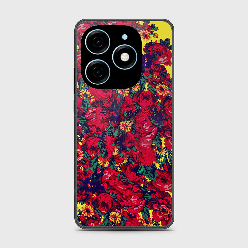 Tecno Spark Go 2024 Cover - Floral Series - HQ Premium Shine Durable Shatterproof Case